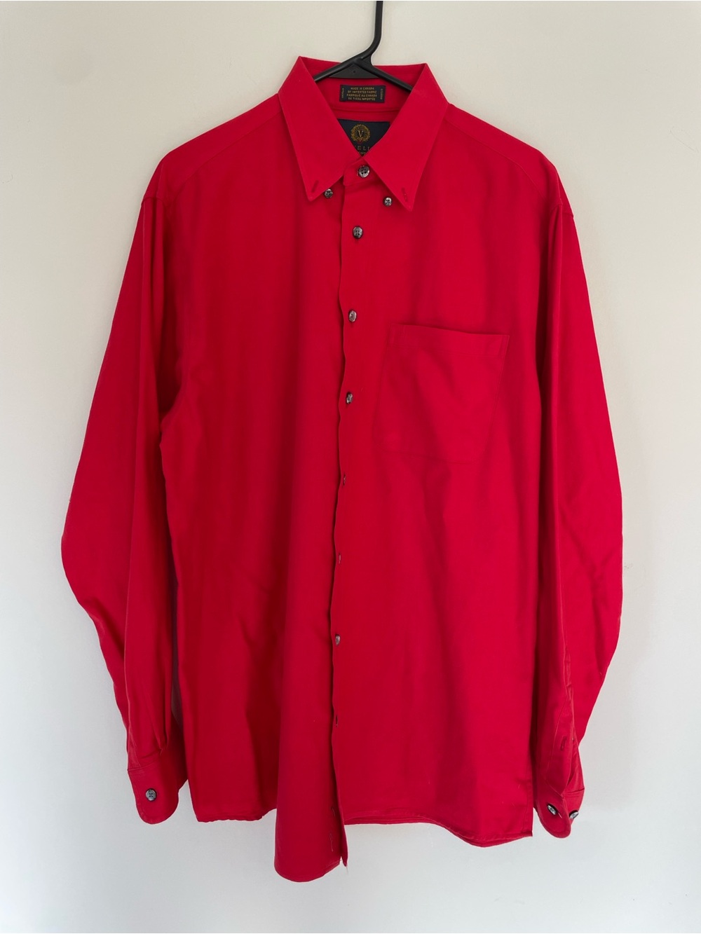 Viyella Red Button-Up Shirt